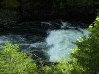 The big hole in Tumbledown Falls