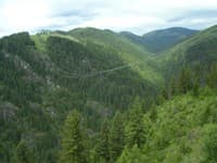 Powerline over Slate Creek Canyon