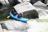 Raft in Test Rapid at 1,600 cfs