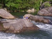The Wall Rapid, entering the top right