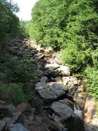 View of Tunnel Vision from Rt. 100 (not running)