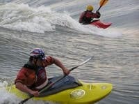 Todd Baker and Samfulbright surfing