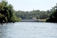Approaching Fresno Weir