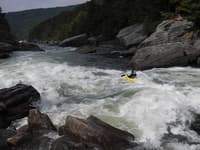 2nd Drop, lost paddle...