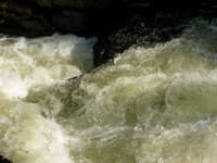 Submerged steel in run out