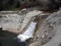 Waterfall into Bass Lake
