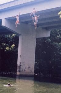 Jumping off of New River Bridge