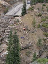 Hiking in to the put-in