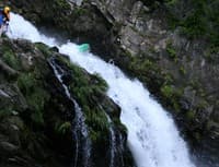 Last ledge of Whiteoak Falls