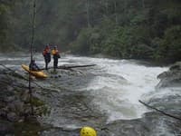 Laura Eddlemon & crew scouting boulder sluice