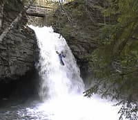 J.D. running Little Stoney Falls