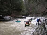 narrow section (Corkscrew rapid)