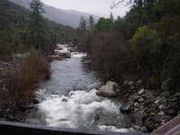 Looking up stream at Balch Camp
