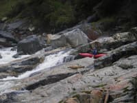 Lewis running the opening rapid