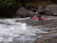 Russel D halfway down first rapid