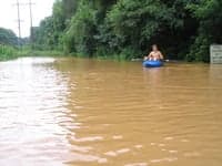 flooded road