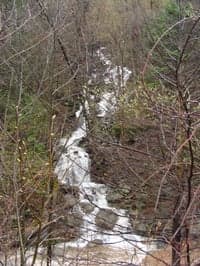 Waterfall above Fawn's leap