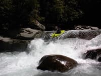 Tony on fun cascade at bottom of quality boogie below midnite