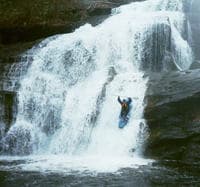 Jason Foley running Bald River Falls