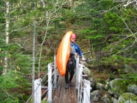 carrying across the bridge.