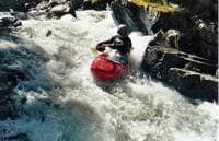 Sliding down Needle Creek