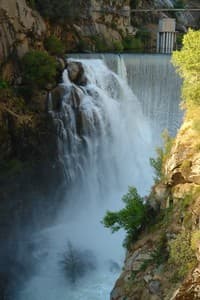 Spill at Balch afterbay dam