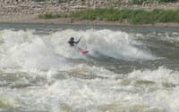 Ben Surfin a Big Wave