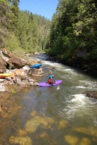 Lolo Creek at low water