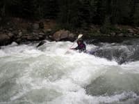 Typical rapid in the section above the pipe