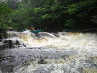 Otto Mills Falls, 1st ledge