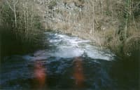 Below the bridge