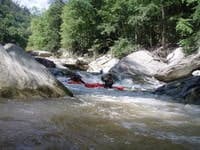 Kirk and Adam at the bottom of the rapid right above Jailhouse