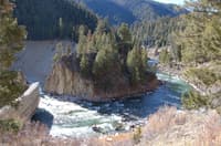 Sunbeam Dam and Past Reservoir Site