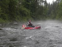 Joe looks downstream