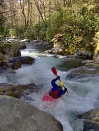 Keith deep in the zone on the first big one