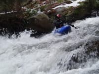 Sliding down Daugherty Creek