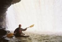 behind the falls
