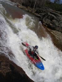 Jim Dropping into Big Sluice