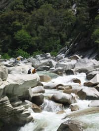 Paddle recovery, Portage, Devils Canyon
