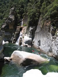Waterfall below Atom Bomb Falls