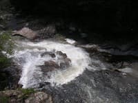 Slide Below Log Jam From Above.