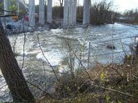 I-271 Bridge Construction Site river view