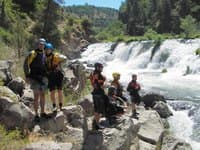 Paddlers at Pit Falls
