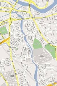 Map of downtown Lowell area