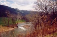 Typical Rapid w/Seneca Rocks in background
