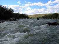 Laramie makes the turn into the big stuff