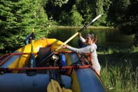 Pulling Out the Raft at Isabella Landing