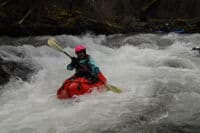 Megi in the Packraft