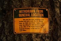Mineral Withdrawal Sign