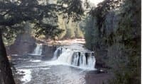 Manabezo Falls on the Presque Isle.
